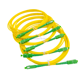 Cable de conexión de fibra óptica G657 SC/APC 3mm 2 metros SC APC a SC APC con conector FC utilizado para redes FTTH y funcionamiento de 100 pies - Product Image 1