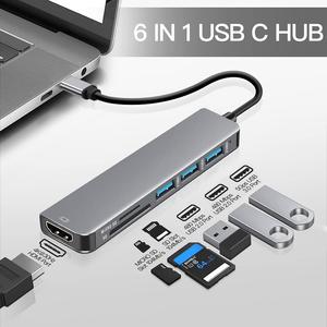 6 in 1 <span class=keywords><strong>USB</strong></span> C เชื่อมต่อฮับสถานีกับ OTG อะแดปเตอร์ HDMI <span class=keywords><strong>USB</strong></span> 2.0 sd/micro Card อ่าน <span class=keywords><strong>USB</strong></span> อะแดปเตอร์หลายพอร์ต<span class=keywords><strong>3.0</strong></span>สำหรับการเข้าถึงข้อมูล - Product Image 3