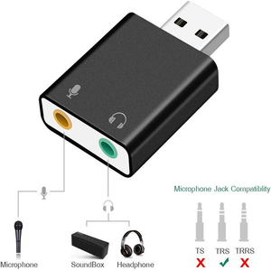 3D Sound <strong>Card</strong> <strong>USB</strong> Driver Interface External Audio Sound <strong>Card</strong> Virtual 7.1 Channel 3.5mm Color Box <strong>USB</strong> 2.0 Small Notebook Stock - Product Image 3