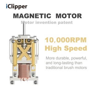 IClipper-HX01プロフェッショナルバリカンダブ磁気モーター理髪店使用DLCブレードベクトルモーターバリカントリマー
