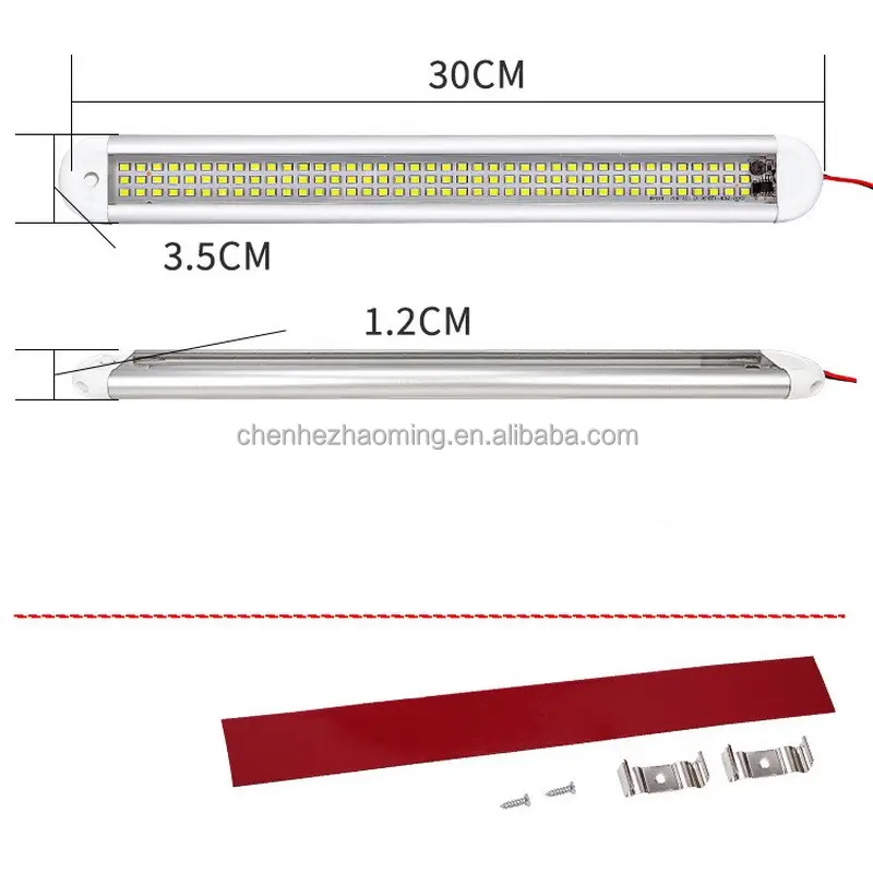 RV Innen anhänger Arbeit Van Garage Aluminium gehäuse RV Zubehör Licht leiste LED Licht leiste