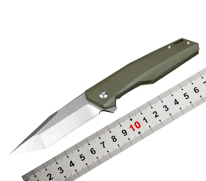 OEM G10 및 D2 스틸 접이식 칼 야외 생존 사냥 칼 멀티 도구 Bushcraft 캠핑 도구 칼