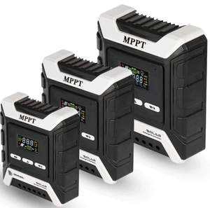 Auto 12 24 36 48 Voltios 80 60 50 40 30 20 10 Amp MPPT PWM Manual China Controlador de cargador de panel solar - Product Image 2