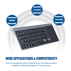 Piccola tastiera dell'ufficio della tastiera di chiave 59 del Touchpad di funzione della tastiera senza fili del Computer 2.4G MC-41AG con il ricevitore del cuscinetto di tocco - Product Image 6