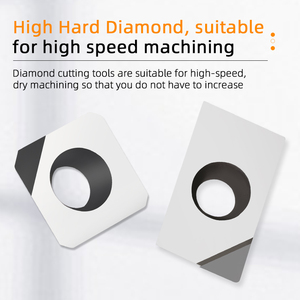 Diamond Inserts for Copper and Aluminum CNC Lathe Tools Turning Tool Grains Super Bright <strong>PCD</strong> <strong>Cutter</strong> Head - Product Image 5
