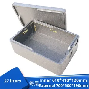 Hộp bánh thương mại cách nhiệt EPP nhiều lớp xếp chồng được hình chữ nhật, dùng đựng bánh tiramisu, bánh ngọt, có lớp mút cách nhiệt - Product Image 6