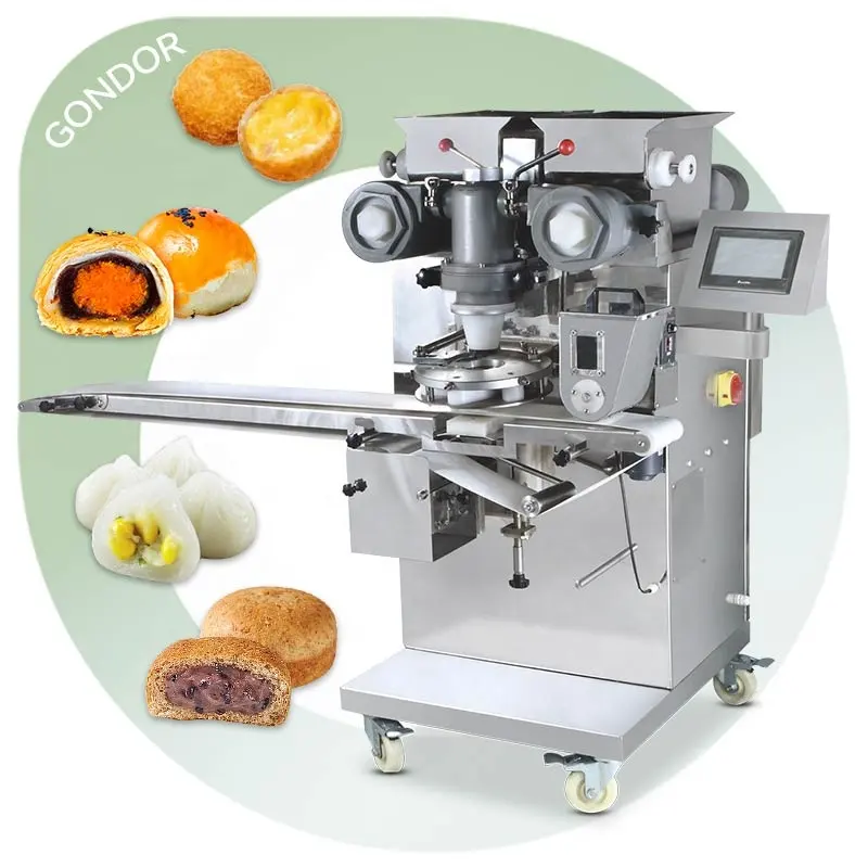 Automatic Mochi Dough Ball Tamale Stuffed Jam Filled Chocolate Filling Cookie Make Encrusting Machine Sale