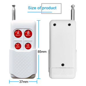 Nuovo 4 pulsanti bianco porta Garage Roll Gate telecomando RF315MHZ 433MHZ coperchio scorrevole protettivo con batterie incluse - Product Image 3