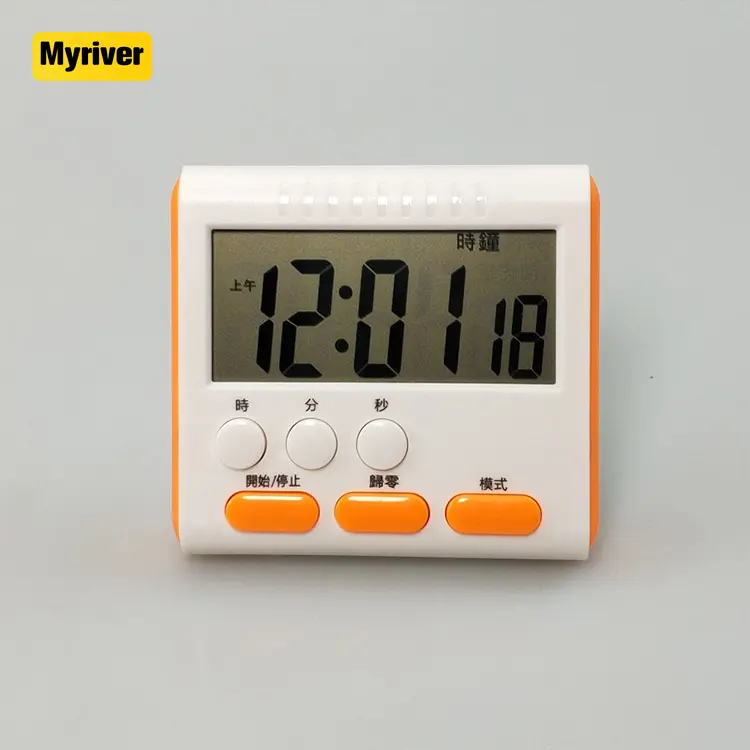 Myriver Đồng Hồ Đếm Ngược & Đếm Ngược Màn Hình Lcd Lớn Đồng Hồ Bấm Giờ Nhà Bếp Đa Năng Đồng Hồ Bấm Giờ Kỹ Thuật Số Có Chân Đế Để Nấu Nướng