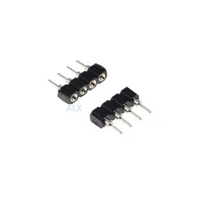 1x4 Pin singola fila rotonda femmina perno intestazione 2.54mm Pitch Strip connettore 4 p 4 Pin 4 Pin per scheda Pcb Arduino