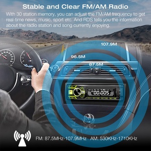 2024 nuevo diseño manos libres FM coche REPRODUCTOR DE MP3 estéreo Autoradio coche Radio Usb pantalla LCD cargador Dual USB entrada JMC 5,0 - Product Image 5