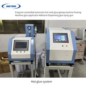 Automatisches Heißschmelz-Sprüh system Zwei Pistolen Programm gesteuerte elektrische Pumpe für chemische Anwendungen Holz koffer - Product Image 5