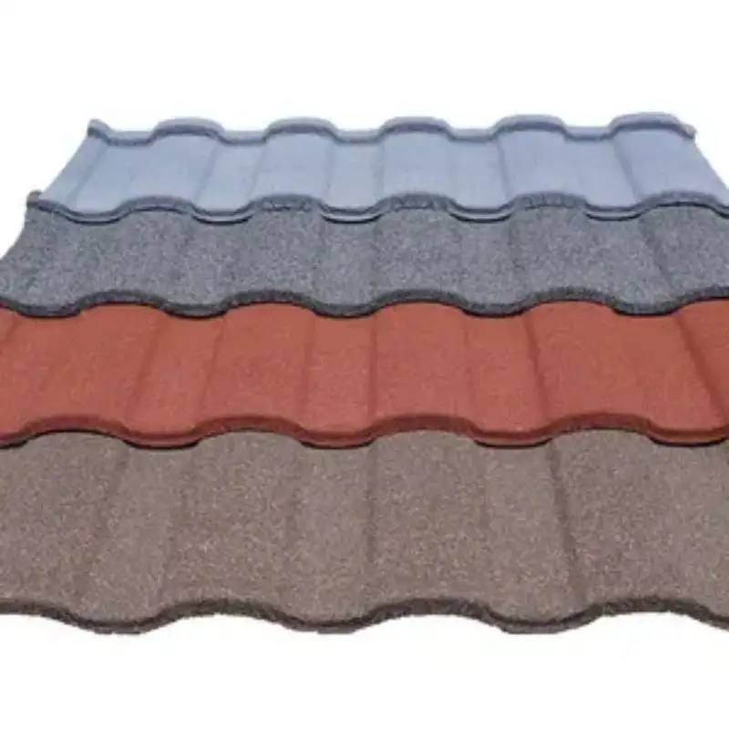 亜鉛メッキ波形カラー屋根タイル/石コーティング鋼屋根中国製