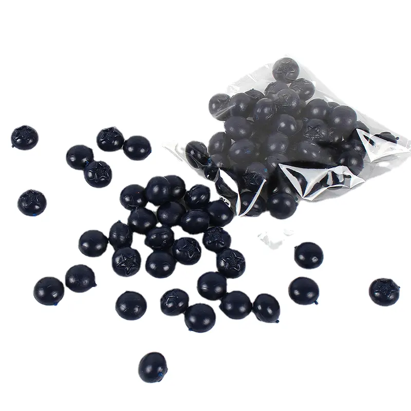 Wangdun sumber PVC simulasi model buah blueberry kecil lem diy makanan buatan tangan bermain aksesoris bahan grosir