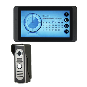Grabación de video HD Sistema de timbre de intercomunicación visual con cable con control de acceso al hogar Teléfono de puerta de seguridad con pantalla táctil de 7 pulgadas - Product Image 1