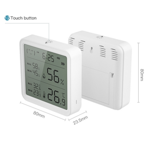 Termómetro inteligente Pantalla LCD Retroiluminación WiFi Soporte Alexa Asistente de Google Pantalla digital Sensor de temperatura y humedad Tuya - Product Image 2