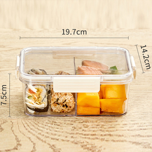カスタマイズロゴデザイン中国卸売プラスチック食品収納ボックスビン容器セット