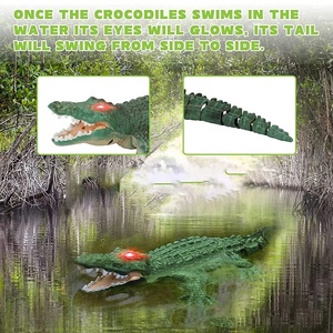 2.4G Remote Control Swimming crocodile Toy Simulation Model Auto <strong>Demo</strong> &amp; <strong>Programming</strong> Rc Swing crocodile Boat Water Toy with Light - Product Image 6