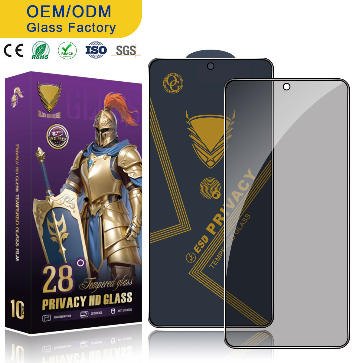 สีม่วง OG 28° กระจกกันรอย+ESD*1