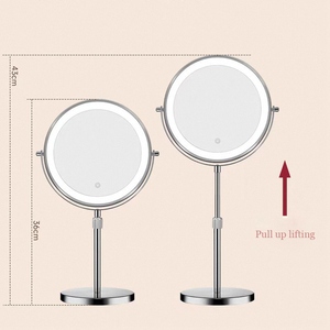 带灯化妆镜3亮度可调颜色10倍放大高度Adjustability-10X化妆镜带灯 - Product Image 3