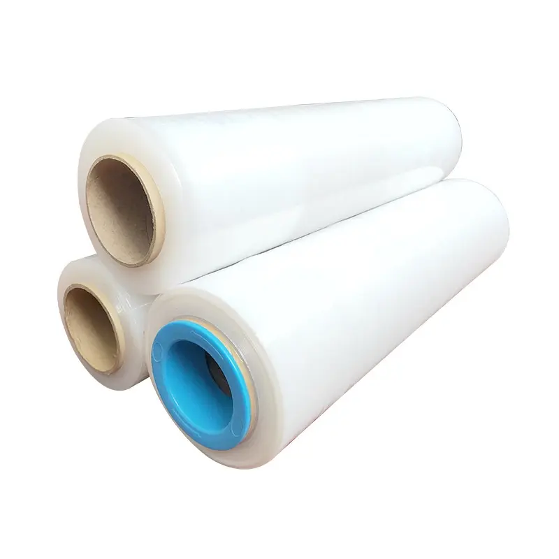 Filme Stretch Plastic Shrink Pallet Wrap Roll Embalagem China Transparente Palete Lldpe Stretch Film