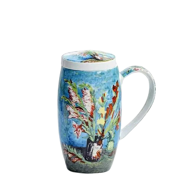 Bouquet de glaïeules bleues