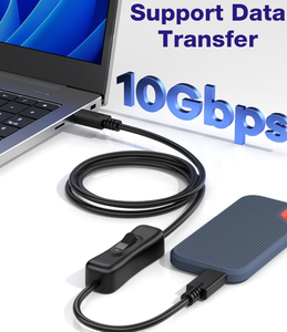 สายเคเบิล USB 3.1 C ถึง C พร้อมสวิตช์รองรับวิดีโอ/ข้อมูลและระบบชาร์จเร็ว20V/3A PD [10Gbps] - Product Image 2