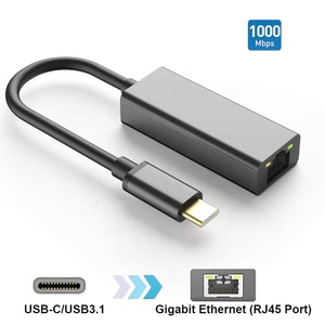 USB-CからイーサネットアダプターUSBCThunderbolt 3からギガビットネットワークRJ451000MbpsLAN有線ネットワークカード (WindowsおよびMacOS用) - Product Image 2