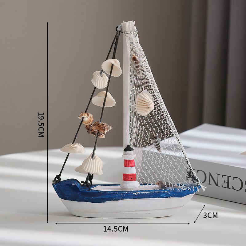 Small Shell Boat Lighthouse