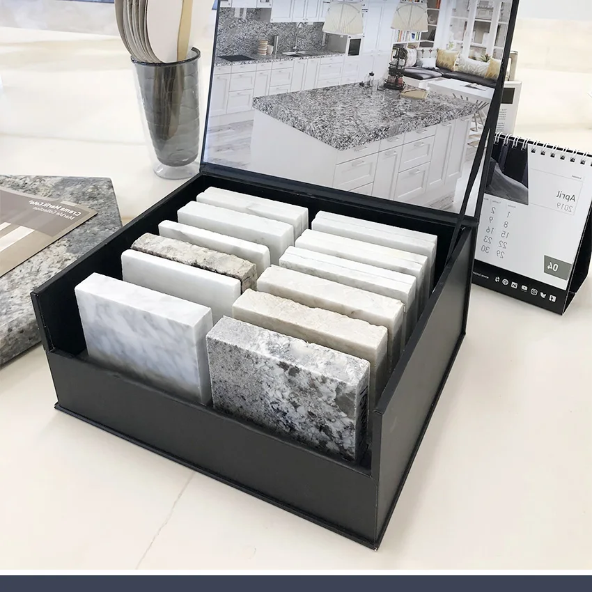 Paper Packaging Custom Granite And Quartz Marble Sample Box Made In China Tile Samples Carton For Stone Case Display