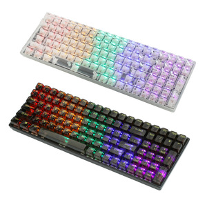 Teclado numérico para juegos inalámbrico 80% para ordenador, teclado con luz Led en ordenador portátil, teclado transparente Led - Product Image 2
