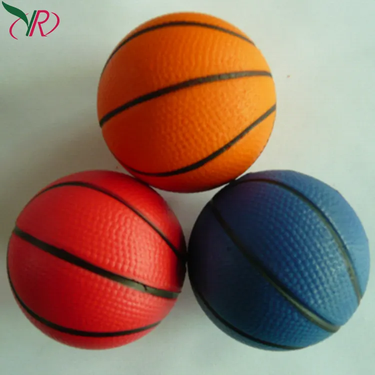 Shenzhen Vendita Diretta Della Fabbrica 6 Centimetri di Basket Dell'unità di elaborazione A Sfera di Pressione Kawaii Schiuma Palla Antistress Rapido Aumento Squishy Pit Palle