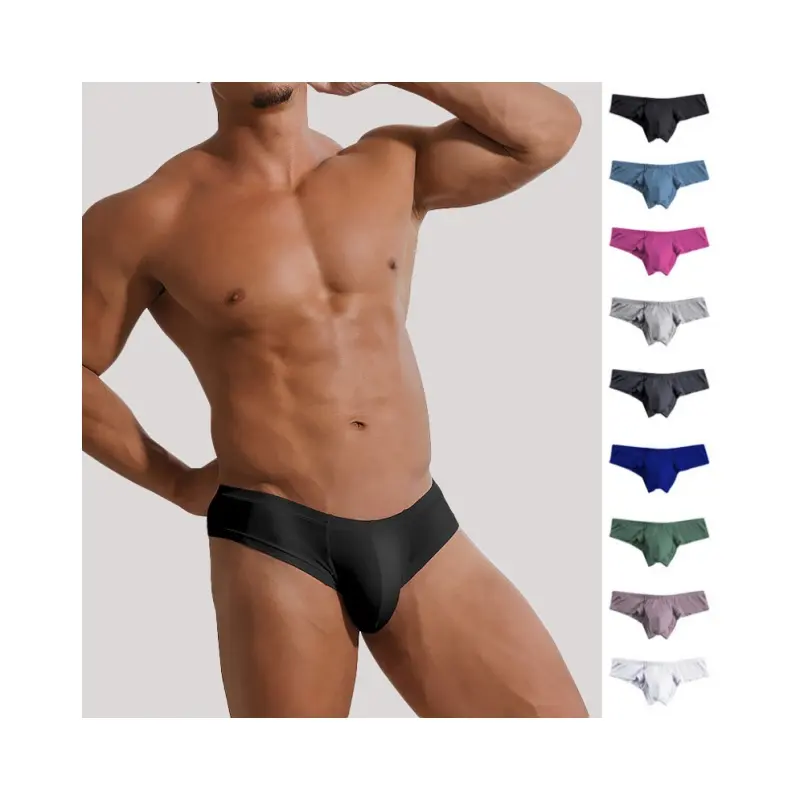 Cuecas masculinas sexy 2024 biquíni skinny de cintura baixa mostrando roupa íntima modal macia e confortável respirável