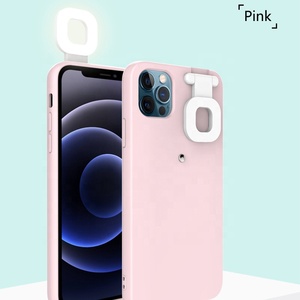 Çok renkli özçekim telefon kılıfı halka flaş cep telefonu kabuk yanıp sönen cep telefonu kılıfı