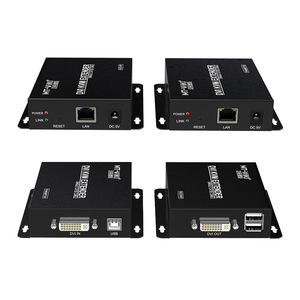 This One Set Sender + Receiver 120DK DVI <strong>KVM</strong> Extender 120m Mouse Button Display - Product Image 1