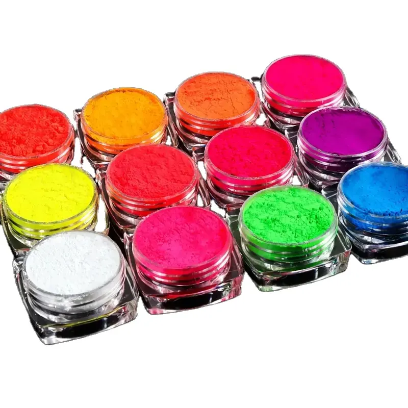 2024 Venda imperdível pigmento fluorescente de grau cosmético pigmento neon para decoração de unhas