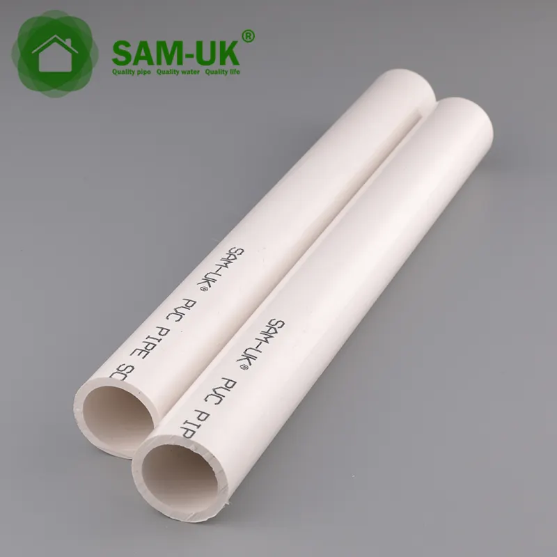 Tubería de agua de alta temperatura tubería de plástico sanitario 24 pulgadas de diámetro 315mm PVC agua accesorios de tubería de plástico blanco