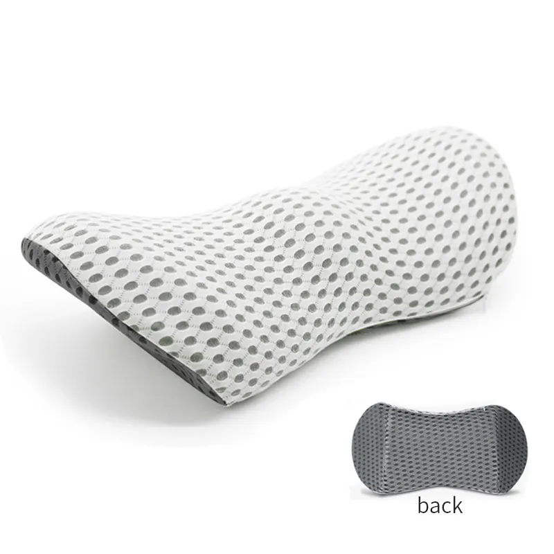 Örgü kapak boyun desteği sandalye araba kafa istirahat bel yastığı kombinasyonu takım İyi fiyat nefes 3D 1 adet örgü kumaş örme