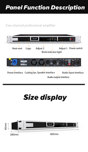 Amplificador de potencia digital Clase D para DJ Stage Performance Conference Amplificadores de 2 canales - Product Image 6
