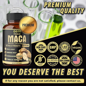 OEM Organic <strong>Maca</strong> Root Capsules Natural Extract Energy Supplement <strong>Maca</strong> Capsules Black <strong>Maca</strong> Root Capsules - Product Image 2