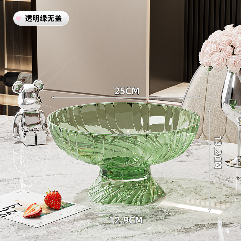 Transparent green tray