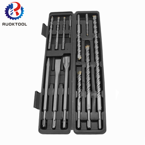 OEM 12Pcs YG8C S4 Concrete Sds Plus Shank Hammer Drill <strong>Bit</strong> and <strong>Chisel</strong> Set <strong>Cross</strong> Concrete Drill <strong>Bit</strong> for Masonry Concrete - Product Image 4
