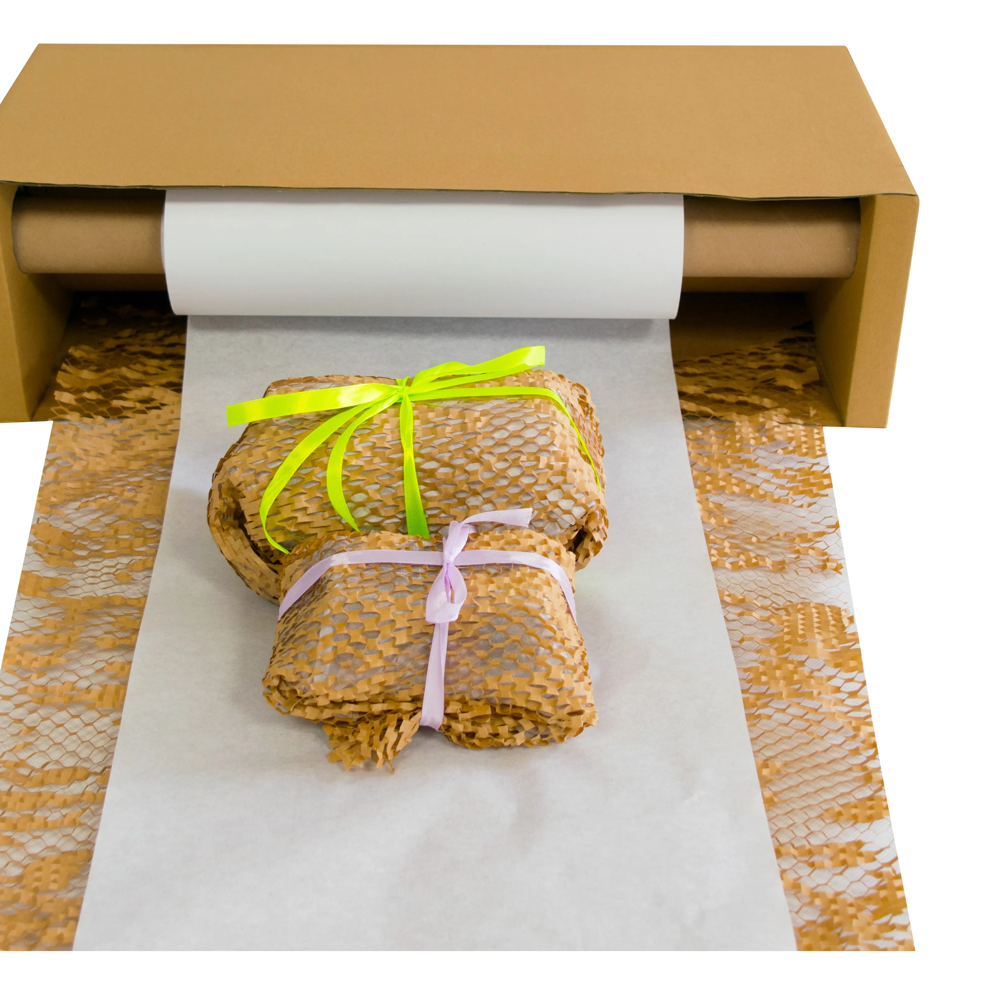 A nido d'ape Ammortizzazione Dell'involucro Kraft di Imballaggio di Carta per Lo Spostamento di Scatole Eco-Friendly Alternativa alla Involucro di Bolla