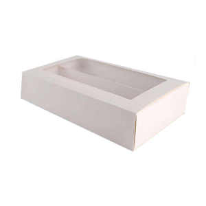 Biểu tượng tùy chỉnh Cookie Macaron giấy kraft trượt ra mở ngăn kéo hộp với cửa sổ - Product Image 5