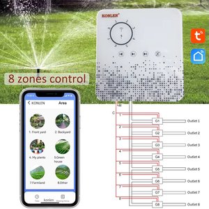 KONLEN 8 Zones Smart Sprinkler Controller, Bewässerungs regler für TUYA AC 24V, Smart Water ing Timer für den Garten - Product Image 1