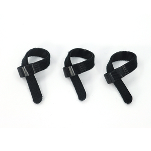 High Quality Nylon Data Cable Tie P-<strong>type</strong> Black Reverse Buckle Self-adhesive Adjustable <strong>Hook</strong> <strong>and</strong> <strong>Loop</strong> P Shape - Product Image 1