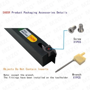 Maifix SABS Tipo SABSR 0810 1010 1212 1616 2020-40F Torno CNC Corte ABS Insertos de carburo Portaherramientas de torneado trasero - Product Image 6