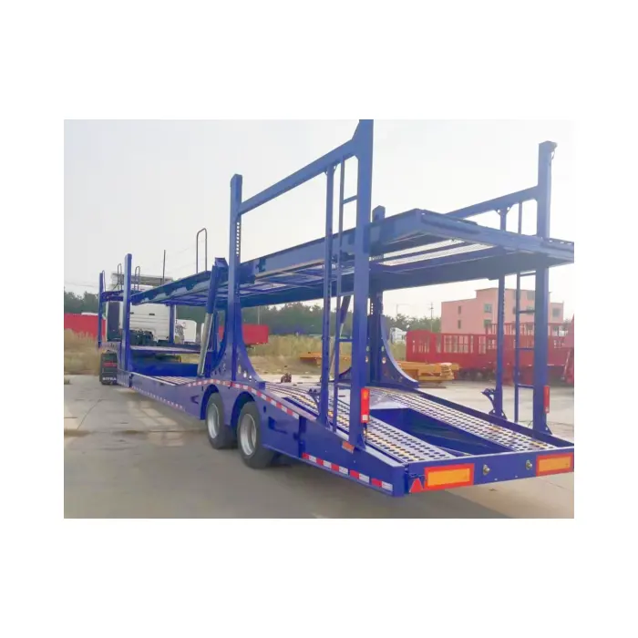 Fabricação TuQiang Tianjin Comprar Reboque De Carro Transportadora De Carros Caminhão Recipiente De Carro Semi-reboque