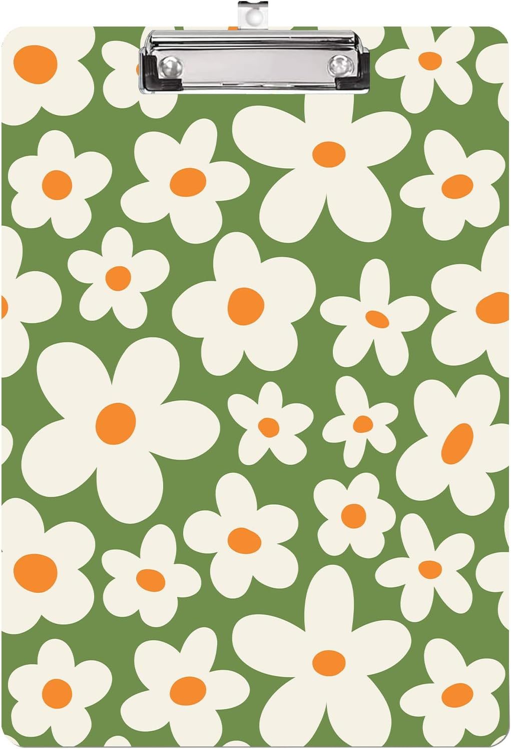 Vintage groovy flower green