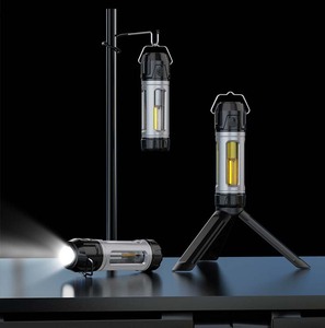 Многофункциональная 2-в-1 USB-зарядка Type-C ABS корпус СВЕТОДИОДНАЯ Лампа для кемпинга фонарик с затемнением для атмосферного освещения палатки